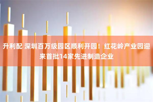 升利配 深圳百万级园区顺利开园！红花岭产业园迎来首批14家先进制造企业
