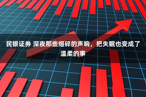 民银证券 深夜那些细碎的声响，把失眠也变成了温柔的事